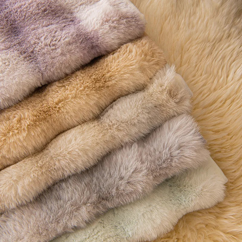 Soft And Furry Sofa And Pillow Cover