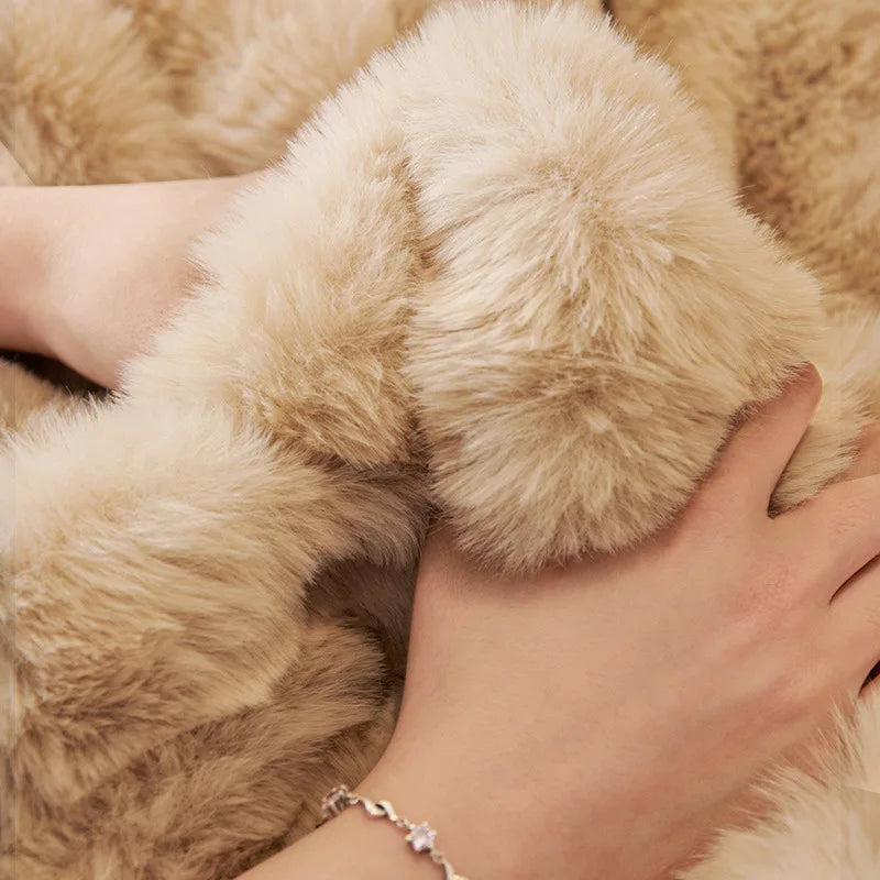 Soft And Furry Sofa And Pillow Cover