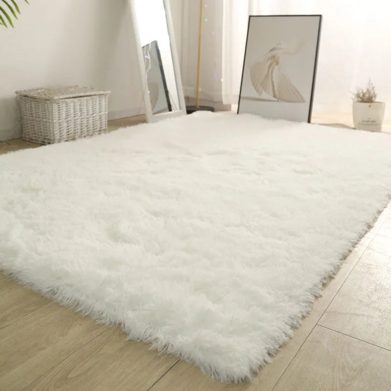White Fluffy Carpet