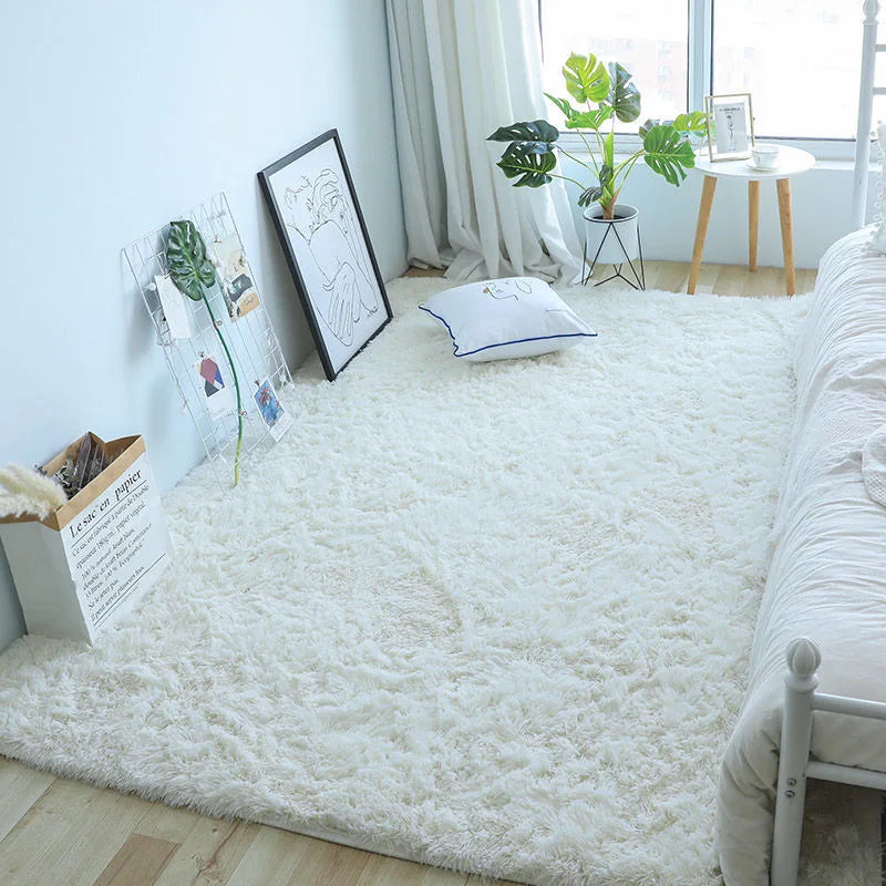 White Fluffy Carpet