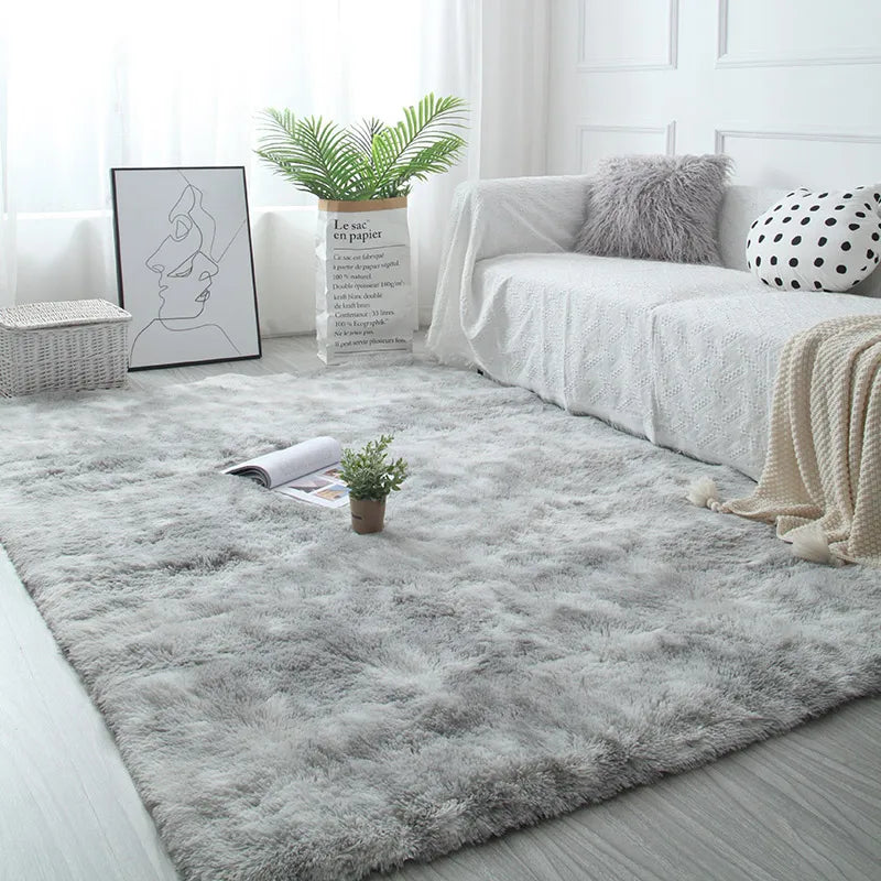 White Fluffy Carpet