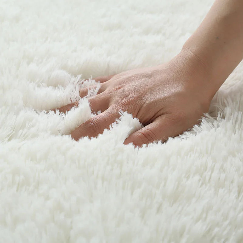 White Fluffy Carpet