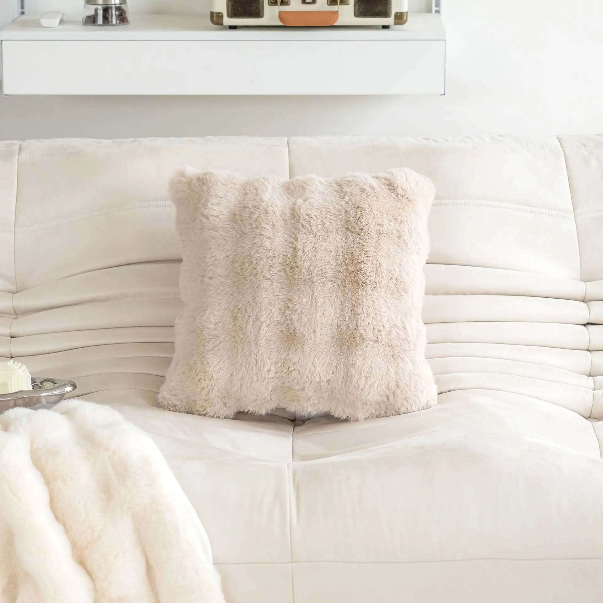 Imitation Rabbit Fur Pillow