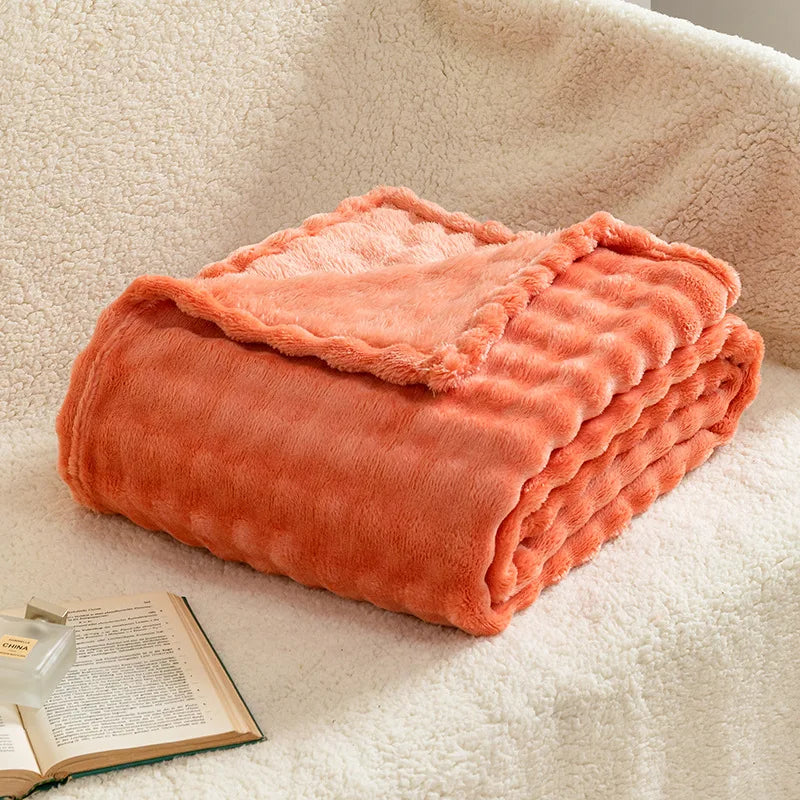 3D Bubble Plush Blankets